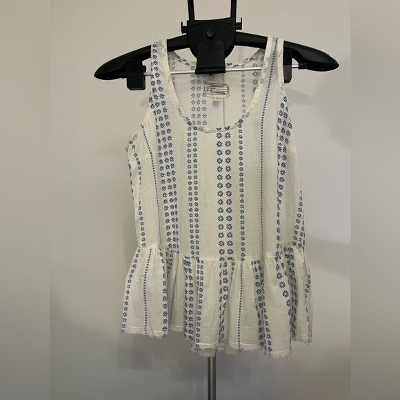 Current Elliott Printed The Ballet Tank Top Daisy Stripe - Picture 4 of 9